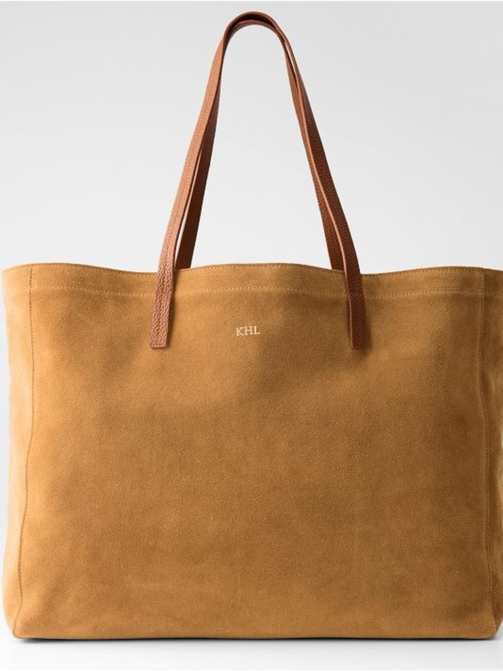 NWT Mark and Graham SOHO Suede Large Tote Italian Leather